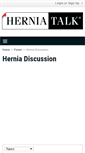 Mobile Screenshot of herniatalk.com