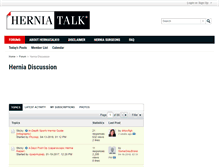 Tablet Screenshot of herniatalk.com